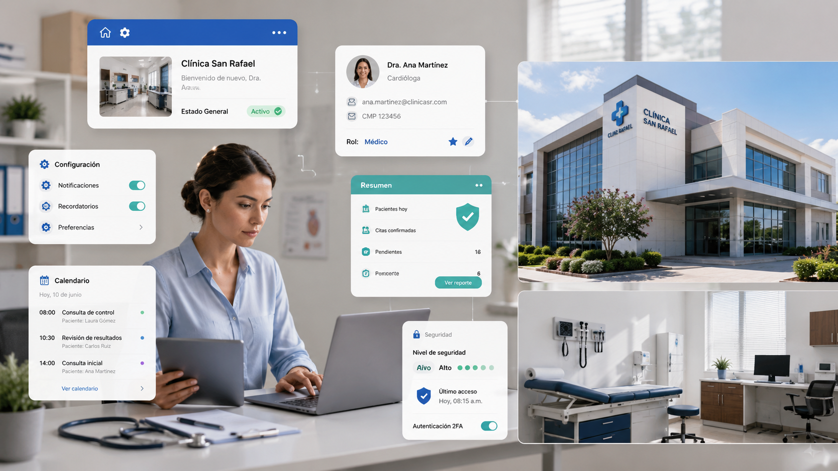 Creación de un centro médico y asignación de administrador principal